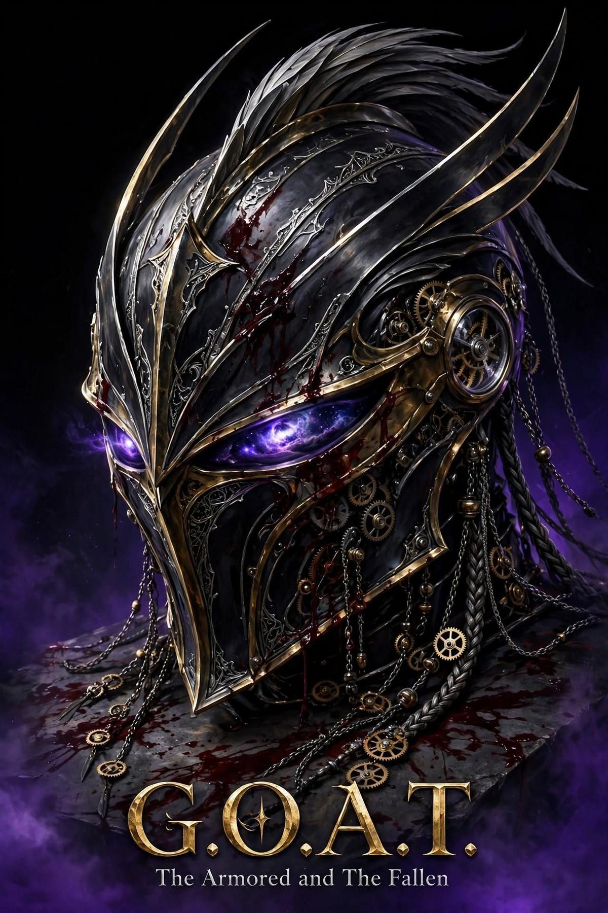 G.O.A.T. cover — armored helmet